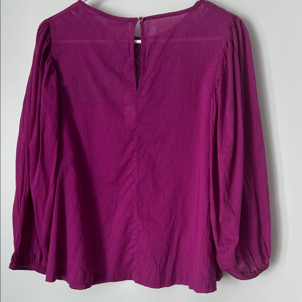 FARM rio for Anthropology Cotton Magenta Top Size Small - Picture 7 of 13
